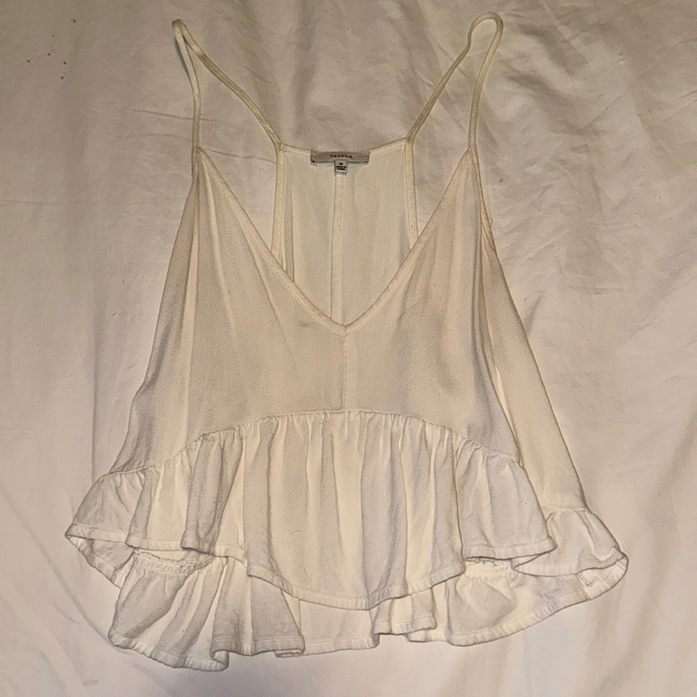Talula Cropped White Camisole
